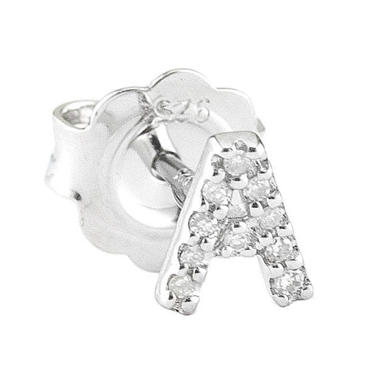 Sterling Teen Diamond Mini Earrings