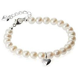 Children's Pearl heart bracelet