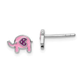 Sterling children's Elephant stud earrings