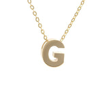 Gold Letter Initial Necklace g