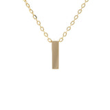 Gold Letter Initial Necklace i