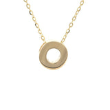 Gold Letter Initial Necklace o