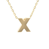 Gold Letter Initial Necklace x